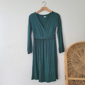 Old Navy Maternity Dress Victorian Jade Green XS